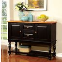 The appearance of Mayville Black and Antique Oak Server designed by Furniture of America in the country / farmhouse interior design. This black piece of furniture was selected by 1StopBedrooms from Mayville Collection to add a touch of cosiness and style into your home. Sku: CM3431SV. Material: Wood.