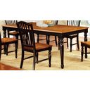 The appearance of Mayville Black and Antique Oak Rectangular Extendable Leg Dining Table designed by Furniture of America in the country / farmhouse interior design. This black and brown piece of furniture was selected by 1StopBedrooms from Mayville Collection to add a touch of cosiness and style into your home. Sku: CM3431T. Material: Wood. Table Top Shape: Rectangular. Size: 78" x 42".