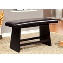 The appearance of Hurley Counter Height Bench designed by Furniture of America in the transitional interior design. This black piece of furniture was selected by 1StopBedrooms from Hurley Collection to add a touch of cosiness and style into your home. Sku: CM3433PBN. Material: Wood.