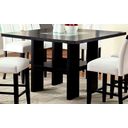 Luminar II Fog Glass Counter Height Pedestal Table