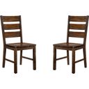 The appearance of Dulce Walnut Side Chair Set of 2 designed by Furniture of America in the transitional interior design. This brown piece of furniture was selected by 1StopBedrooms from Dulce Collection to add a touch of cosiness and style into your home. Sku: CM3604SC-2PK. Material: Wood.