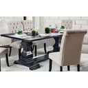 The appearance of Nerissa Antique Black Dining Table designed by Furniture of America in the transitional interior design. This black piece of furniture was selected by 1StopBedrooms from Nerissa Collection to add a touch of cosiness and style into your home. Sku: CM3840T-1;CM3840T-2. Material: Wood. Table Top Shape: Rectangular. Size: 42" x 84".