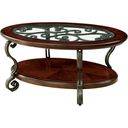 The appearance of May Brown Cherry Coffee Table designed by Furniture of America in the transitional interior design. This brown piece of furniture  was selected by 1StopBedrooms from May Collection to add a touch of cosiness and style into your home. Sku: CM4326C. Material: Glass.