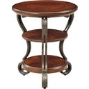 The appearance of May Brown Cherry Side Table designed by Furniture of America in the transitional interior design. This brown piece of furniture  was selected by 1StopBedrooms from May Collection to add a touch of cosiness and style into your home. Sku: CM4326T. Material: Metal.