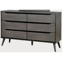 The appearance of Lennart Gray Dresser designed by Furniture of America in the transitional interior design. This gray piece of furniture  was selected by 1StopBedrooms from Lennart Collection to add a touch of cosiness and style into your home. Sku: CM7386GY-D. Material: Wood.