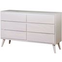 The appearance of Lennart II White Dresser designed by Furniture of America in the modern / contemporary interior design. This white piece of furniture was selected by 1StopBedrooms from Lennart Collection to add a touch of cosiness and style into your home. Sku: CM7386WH-D. Material: Wood.