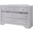 The appearance of Chrissy White Dresser designed by Furniture of America in the modern / contemporary interior design. This white piece of furniture  was selected by 1StopBedrooms from Chrissy Collection to add a touch of cosiness and style into your home. Sku: CM7552D. Material: Wood.