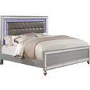 The appearance of Brachium Silver Queen Upholstered Panel Bed designed by Furniture of America in the modern / contemporary interior design. This silver piece of furniture was selected by 1StopBedrooms from Brachium Collection to add a touch of cosiness and style into your home. Sku: CM7977SV-Q-HB;CM7977SV-Q-FB;CM7977SV-Q-R. Bed Type: Panel Bed. Material: Wood. Bed Size: Queen.