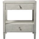 The appearance of Coastal Living 2 Drawer Bedside Table designed by Universal in the coastal interior design. This gray piece of furniture was selected by 1StopBedrooms from Coastal Living Collection to add a touch of cosiness and style into your home. Sku: 833A355. Material: Ash Veneer.