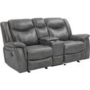 The appearance of Conrad Upholstered Motion Loveseat Cool Grey designed by Coaster in the transitional interior design. This grey piece of furniture was selected by 1StopBedrooms from Conrad Collection to add a touch of cosiness and style into your home. Sku: 650355. Material: Upholstered.