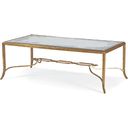 The appearance of 29 x 53 Inch Cocktail Table In Antique Bronze designed by Century Furniture in the transitional interior design. This antique bronze piece of furniture was selected by 1StopBedrooms from Grand Tour Furniture Collection to add a touch of cosiness and style into your home. Sku: SF5140. Material: Iron.