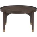 The appearance of Anton Cocktail Table In Brown designed by Homelegance in the transitional interior design. This brown piece of furniture  was selected by 1StopBedrooms from Anton Collection to add a touch of cosiness and style into your home. Sku: 3537-01RD. Material: Wood.
