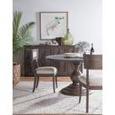 The appearance of Cohesion Program Axiom Round Dining Table In Antico designed by Artistica Home in the transitional interior design. This antico piece of furniture was selected by 1StopBedrooms from Cohesion Program Collection to add a touch of cosiness and style into your home. Sku: 2005-870C-39. Table Top Shape: Round. Material: Wood. Size: 54".