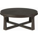 The appearance of Cohesion Program Rousseau Round Cocktail Table In Antico designed by Artistica Home in the modern / contemporary interior design. This antico piece of furniture was selected by 1StopBedrooms from Cohesion Program Collection to add a touch of cosiness and style into your home. Sku: 2228-943-39. Material: Wood.
