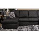 Colello Left-Arm Facing Sofa Chaise In Onyx