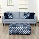 The appearance of Colindale Sofa In Gray and Blue designed by Furniture of America in the transitional interior design. This gray/blue piece of furniture  was selected by 1StopBedrooms from Colindale Collection to add a touch of cosiness and style into your home. Sku: FM61111BL-SF. Material: Fabric.