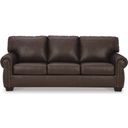 The appearance of Colleton Sofa In Dark Brown designed by Signature Design by Ashley in the traditional interior design. This dark brown piece of furniture was selected by 1StopBedrooms from Colleton Collection to add a touch of cosiness and style into your home. Sku: 5210738. Material: Faux Leather.