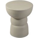 Collins Aluminum End Table In Taupe