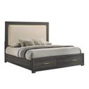Colorado Queen Panel Bed In Charcoal
