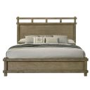 Colton Queen Bed In Antique White Oak