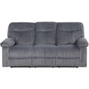 The appearance of Comfy Wide Wale Corded Velvet Reclining Sofa with Drop-Down Console in Gray designed by Glory in the transitional interior design. This gray piece of furniture was selected by 1StopBedrooms from Comfy Collection to add a touch of cosiness and style into your home. Sku: G00880A-RS. Material: Velvet.
