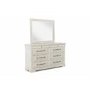 The appearance of Coming Home Haven 8 Drawer Dresser In Chalk designed by Legacy Classic in the country / farmhouse interior design. This chalk piece of furniture was selected by 1StopBedrooms from Coming Home Collection to add a touch of cosiness and style into your home. Sku: TY926-650C. Material: Oak Veneer.