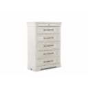 The appearance of Coming Home Peaceful 6 Drawer Chest In Chalk designed by Legacy Classic in the country / farmhouse interior design. This chalk piece of furniture was selected by 1StopBedrooms from Coming Home Collection to add a touch of cosiness and style into your home. Sku: TY926-681C. Material: Oak Veneer.