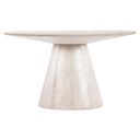 The appearance of Commerce and Market Madison Round Dining Table In White designed by Hooker in the transitional interior design. This white piece of furniture was selected by 1StopBedrooms from Commerce and Market Collection to add a touch of cosiness and style into your home. Sku: 7228-75005-02. Table Top Shape: Round. Size: 54". Material: Mango.