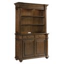 The appearance of Commonwealth Monte Buffet with Hutch In Warm Brunette designed by Kincaid in the transitional interior design. This warm brunette piece of furniture was selected by 1StopBedrooms from Commonwealth Collection to add a touch of cosiness and style into your home. Sku: 161-830;161-831. Material: Solid Wood.