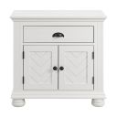 The appearance of Conaughey 1-Drawer Nightstand In White designed by Picket House in the traditional interior design. This white piece of furniture was selected by 1StopBedrooms from Conaughey Collection to add a touch of cosiness and style into your home. Sku: B-9340-7-NS. Material: Paper.