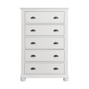 The appearance of Conaughey 5-Drawer Chest In White designed by Picket House in the traditional interior design. This white piece of furniture was selected by 1StopBedrooms from Conaughey Collection to add a touch of cosiness and style into your home. Sku: B-9340-7-CH. Material: Paper.