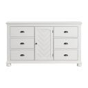The appearance of Conaughey 6-Drawer Dresser In White designed by Picket House in the traditional interior design. This white piece of furniture was selected by 1StopBedrooms from Conaughey Collection to add a touch of cosiness and style into your home. Sku: B-9340-7-DR. Material: Paper.