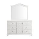 The appearance of Conaughey Dresser and Mirror Set In White designed by Picket House in the traditional interior design. This white piece of furniture was selected by 1StopBedrooms from Conaughey Collection to add a touch of cosiness and style into your home. Sku: B-9340-7-DR;B-9340-7-MR. Material: Paper.