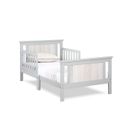 The appearance of Connelly Reversible Panel Toddler Bed In Gray and Rockport Gray designed by Olive and Opie in the transitional interior design. This gray/rockport gray piece of furniture was selected by 1StopBedrooms from Connelly Collection to add a touch of cosiness and style into your home. Sku: 27510-GRY. Material: Wood.