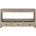The appearance of Conrad Rectangular Sofa Table In Stone Harbor Grey designed by Magnussen in the modern / contemporary interior design. This stone harbor grey piece of furniture  was selected by 1StopBedrooms from Conrad Collection to add a touch of cosiness and style into your home. Sku: T5865-73. Material: Pine Veneer.