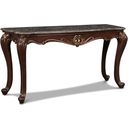 The appearance of Constantine Console Table In Cherry designed by New Classic in the traditional interior design. This cherry piece of furniture was selected by 1StopBedrooms from Constantine Collection to add a touch of cosiness and style into your home. Sku: T532-30. Material: Wood.