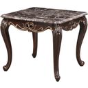 The appearance of Constantine End Table In Cherry designed by New Classic in the traditional interior design. This cherry piece of furniture was selected by 1StopBedrooms from Constantine Collection to add a touch of cosiness and style into your home. Sku: T532T-20. Material: Marble.