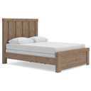 The appearance of Contoura Queen Panel Bed In Light Brown designed by Signature Design by Ashley in the transitional interior design. This light brown piece of furniture  was selected by 1StopBedrooms from Contoura Collection to add a touch of cosiness and style into your home. Sku: NCB2844-54;NCB2844-57;NCB2844-96. Bed Type: Panel Bed. Material: Wood. Bed Size: Queen.