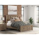 Contoura Queen Panel Storage Bed In Light Brown