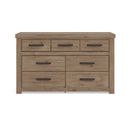 The appearance of Contoura Seven Drawer Dresser In Light Brown designed by Signature Design by Ashley in the transitional interior design. This light brown piece of furniture  was selected by 1StopBedrooms from Contoura Collection to add a touch of cosiness and style into your home. Sku: NCB2844-31. Material: Wood.