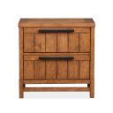 The appearance of Conway Drawer Nightstand In Honey Wheat designed by Magnussen in the transitional interior design. This honey wheat piece of furniture  was selected by 1StopBedrooms from Conway Collection to add a touch of cosiness and style into your home. Sku: B6422-01. Material: Oak Veneer.