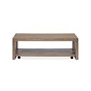 The appearance of Conway Rectangular Cocktail Table With Casters In Spiced Brown designed by Magnussen in the transitional interior design. This spiced brown piece of furniture  was selected by 1StopBedrooms from Conway Collection to add a touch of cosiness and style into your home. Sku: T6315-43. Material: Oak Veneer.