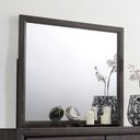 The appearance of Conwy Mirror In Gray designed by Furniture of America in the modern / contemporary interior design. This gray piece of furniture  was selected by 1StopBedrooms from Conwy Collection to add a touch of cosiness and style into your home. Sku: CM7549M. Material: Wood.