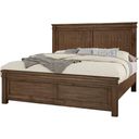 Cool Rustic Queen Mansion Bed In Mink