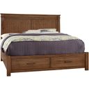The appearance of Cool Rustic Queen Mansion Bed With Footboard Storage In Amber designed by Artisan & Post in the rustic / southwestern interior design. This amber piece of furniture was selected by 1StopBedrooms from Cool Rustic Collection to add a touch of cosiness and style into your home. Sku: 174-551;174-050B;174-502;AP-555T. Bed Type: Storage Bed. Material: Wood. Bed Size: Queen.