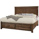 The appearance of Cool Rustic Queen Mansion Bed With Footboard Storage In Mink designed by Artisan & Post in the rustic / southwestern interior design. This mink piece of furniture was selected by 1StopBedrooms from Cool Rustic Collection to add a touch of cosiness and style into your home. Sku: 170-551;170-050B;170-502;AP-555T. Bed Type: Storage Bed. Material: Wood. Bed Size: Queen.