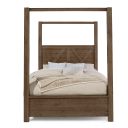 Cool Rustic Queen Poster Bed In Mink