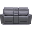 The appearance of Cooper Power Reclining Loveseat with Console and Headrest In Blue Grey designed by Liberty in the transitional interior design. This blue grey piece of furniture was selected by 1StopBedrooms from Cooper Collection to add a touch of cosiness and style into your home. Sku: 7007BG-23P. Material: Wood.