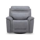 The appearance of Cooper SG Power Recliner with Headrest In Blue Grey designed by Liberty in the transitional interior design. This blue grey piece of furniture was selected by 1StopBedrooms from Cooper Collection to add a touch of cosiness and style into your home. Sku: 7007BG-13P. Material: Wood.