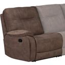Cooper Shadow Brown Manual Right Arm Facing Recliner